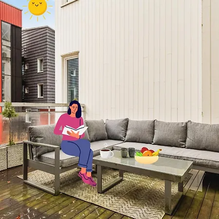 Apartment Dinbnb I 78sqm For The Family I Balcony & Near The Sea